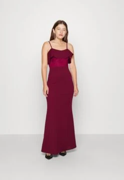 Mita Ruffle Maxi - Galajurk - Wine