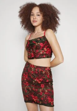 Wal G Peppy Skirt - Minirok - Red/Black -Wal G f27c9ba37a1d473999bd13e82d4dcf76