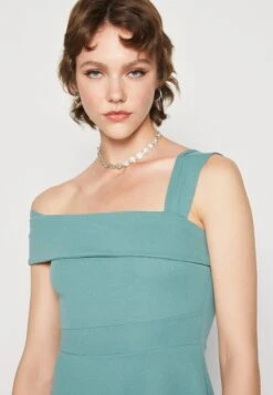 Wal G Noelle Off The Shoulder Skater - Jerseyjurk - Sage Green -Wal G f52f843e771647199c0be900043eac3e