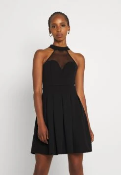 Wal G Bernice Skater Dress - Jerseyjurk - Black