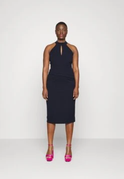 Stace Halter Neck Midi - Cocktailjurk - Navy Blue