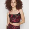 Wal G Peppy Floral Top - Blouse - Red/Black