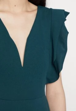 Wal G Lucia V Neck Frill Sleeve Skater Dress - Cocktailjurk - Forest Green -Wal G f857eeffcdc84859b6e3abdbb7f69395