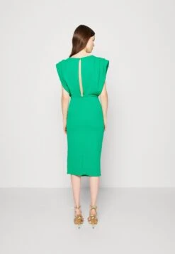 Wal G Cruise Collection Roxy Power Shoulder Midi - Cocktailjurk - Leaf Green -Wal G f9594ed6fb474dd9b205e7e211b8de31