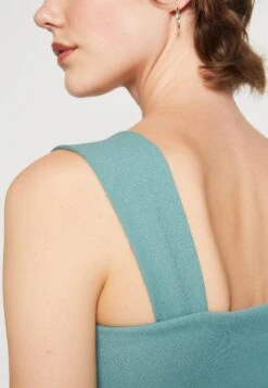 Wal G Noelle Off The Shoulder Skater - Jerseyjurk - Sage Green -Wal G fadf0ac398ed4f778ab675760fb5176d