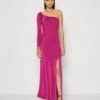 Wal G Arrabella One Sleeve Maxi - Jerseyjurk - Magenta