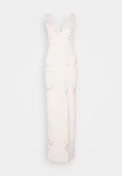 Wal G Wedding Dolly V Neck Print Maxi - Jerseyjurk - Apricot/Multi-Coloured -Wal G fba19d69e4db4c70b93e8c9854c22b71