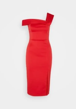 Wal G Delila Strap Midi - Jerseyjurk - Red -Wal G ff81b6530b314fcd8fad58eb85eeb0ea